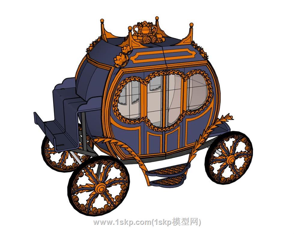 南瓜马车SU模型