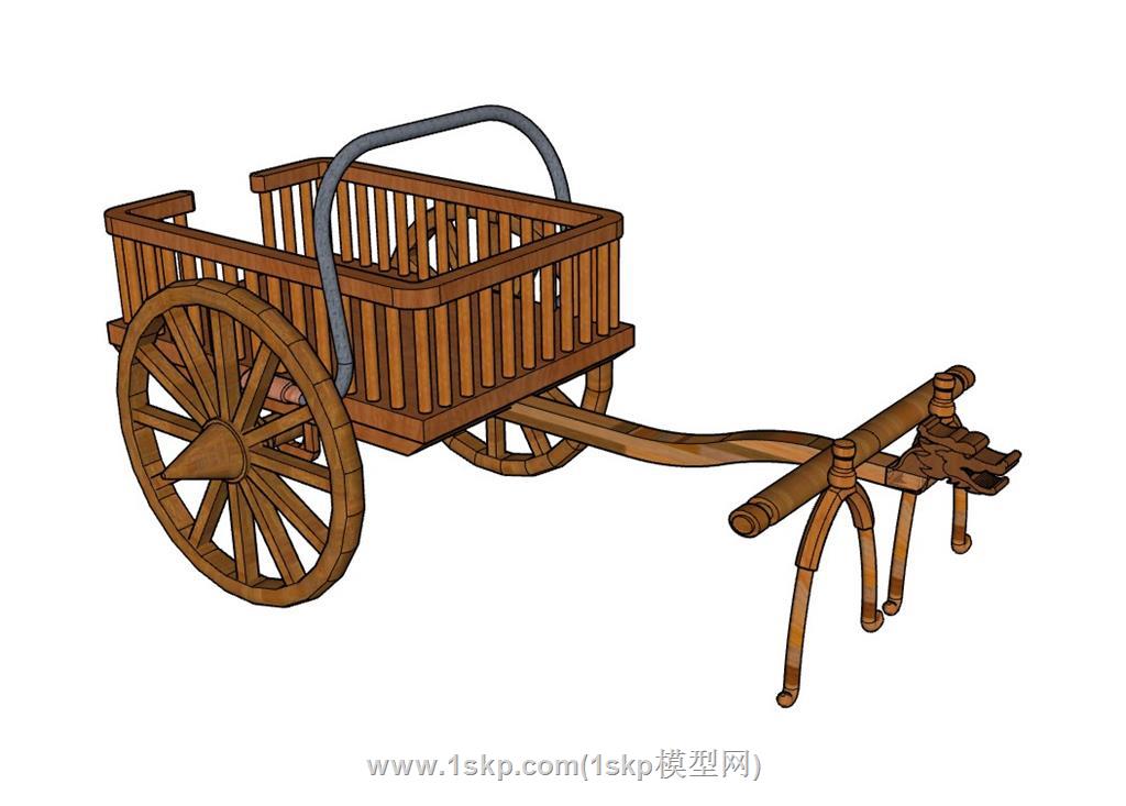马车SU模型
