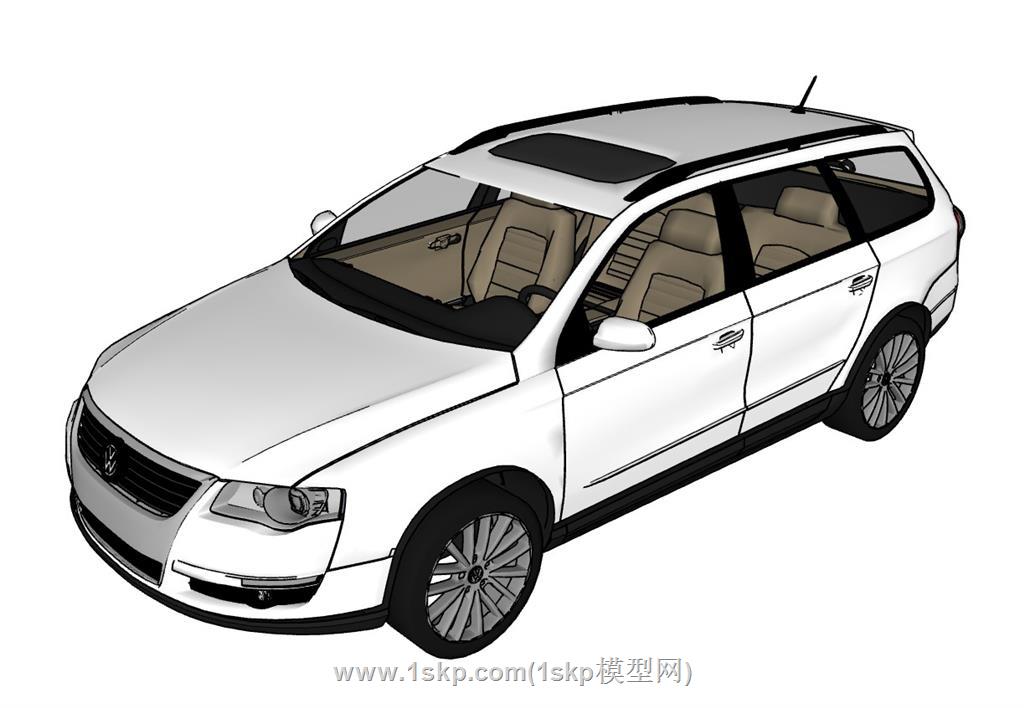 帕萨特汽车SU模型