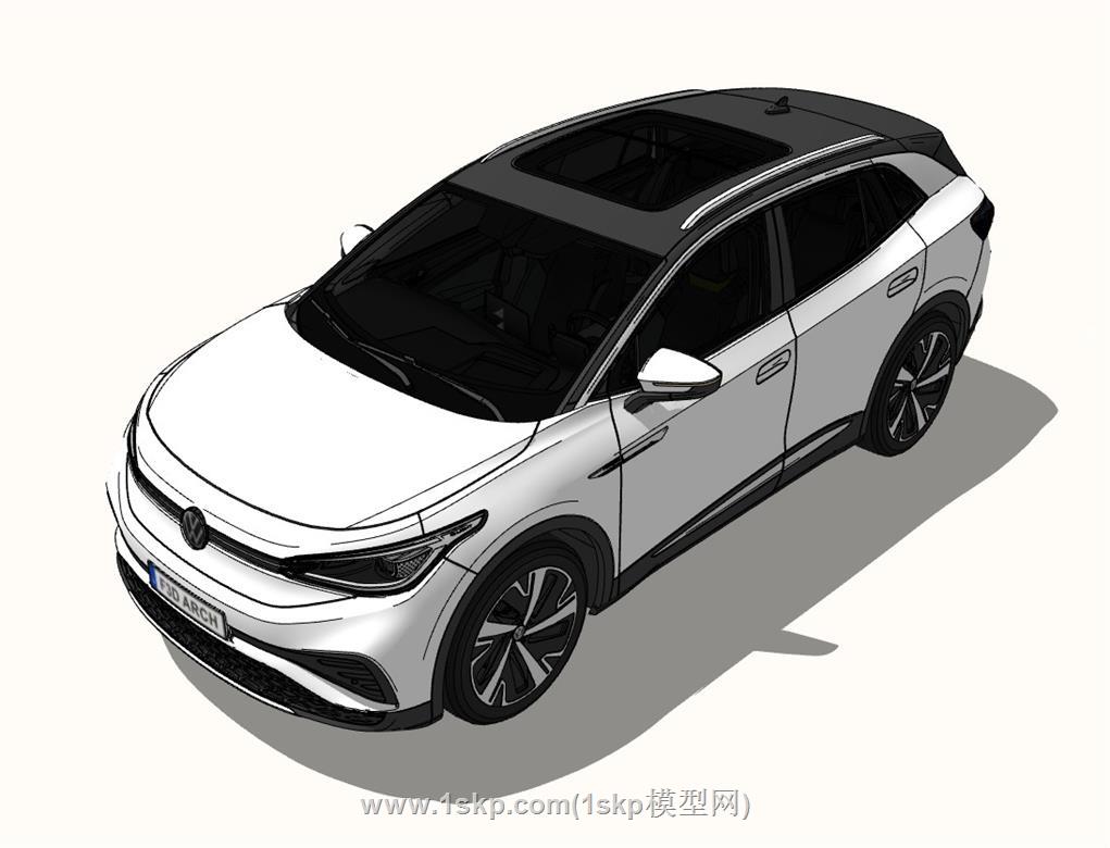 大众ID4汽车SU模型