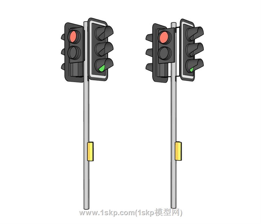 红绿灯信号灯SU模型