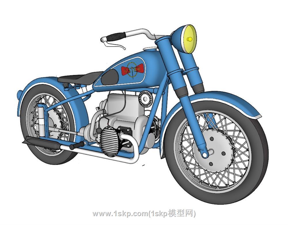 摩托车SU模型