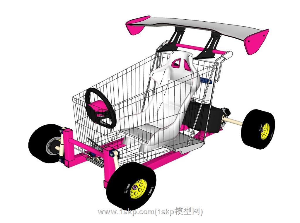 卡丁车玩具车SU模型