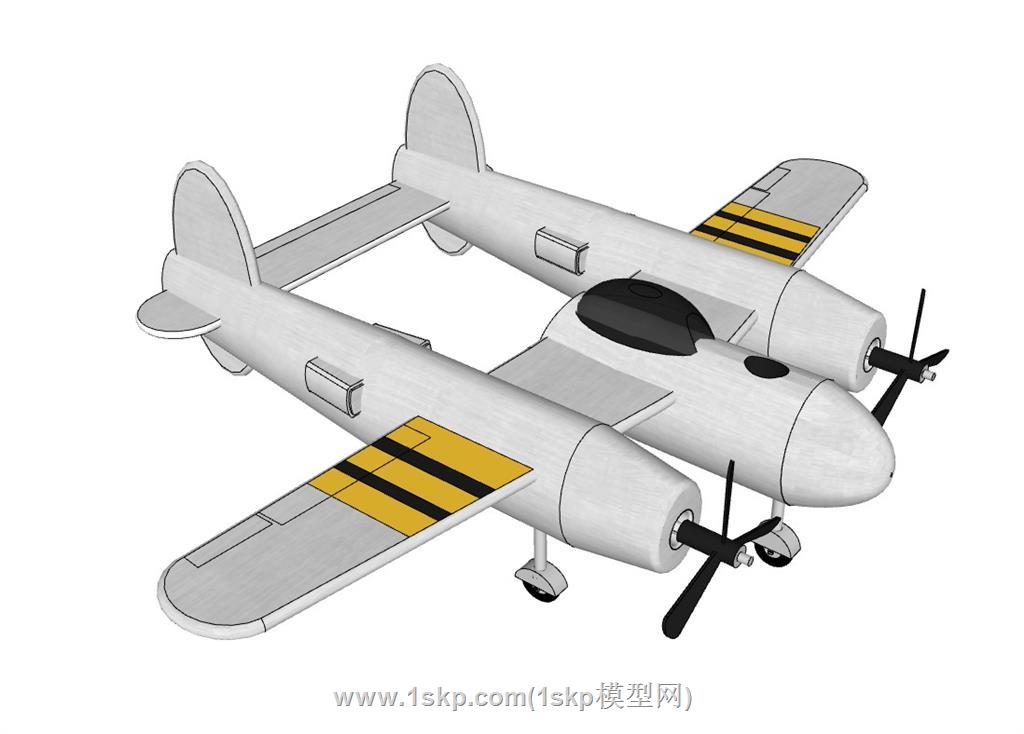 双尾蝎无人机SU模型