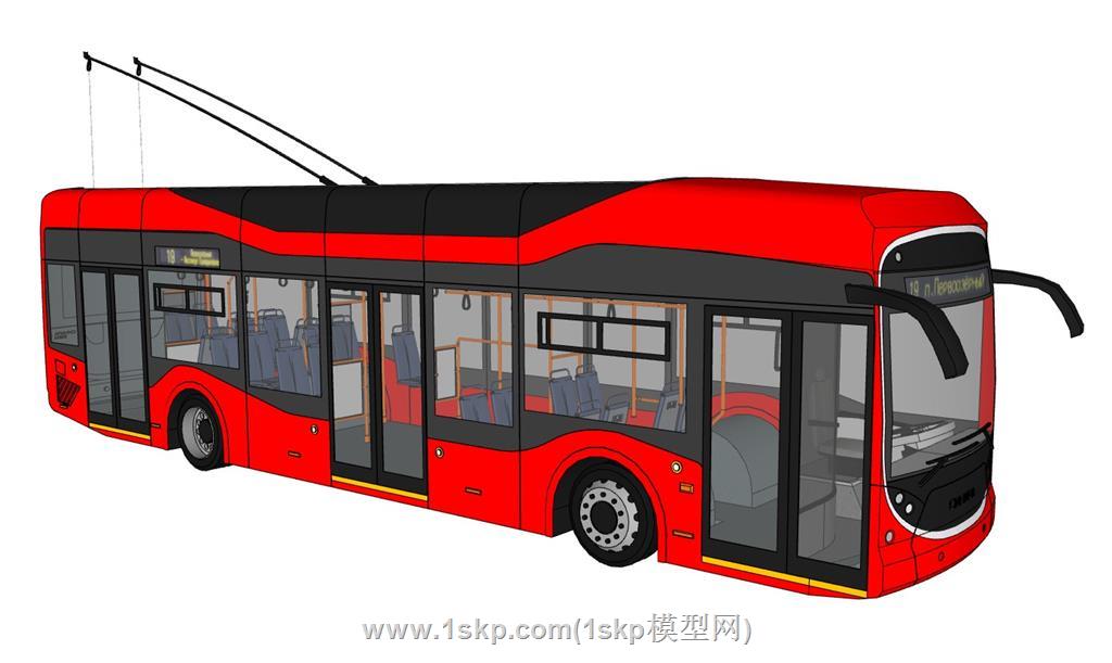 公交巴士SU模型