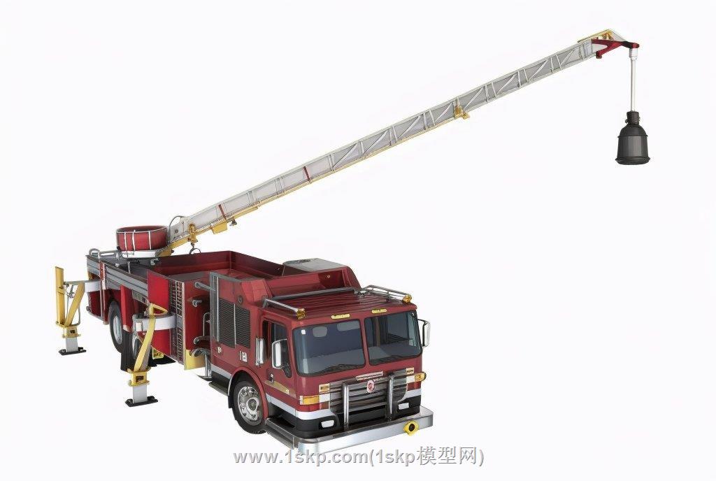 消防车云梯SU模型