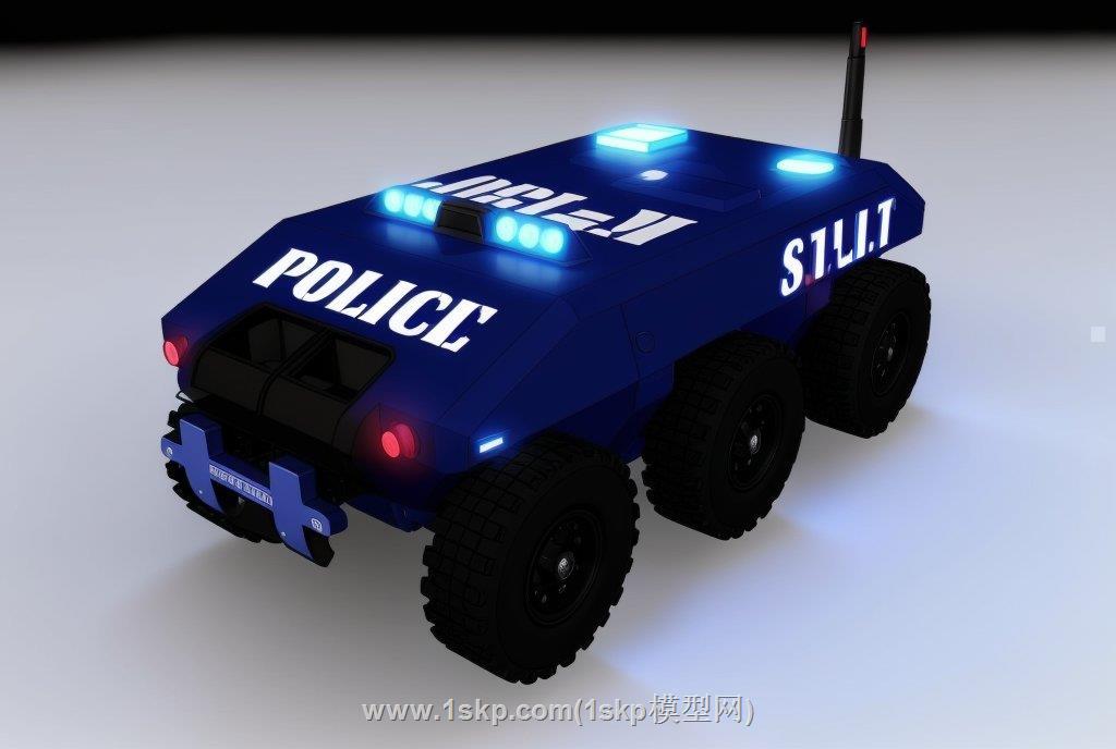特警车SU模型