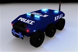 特警车SU模型