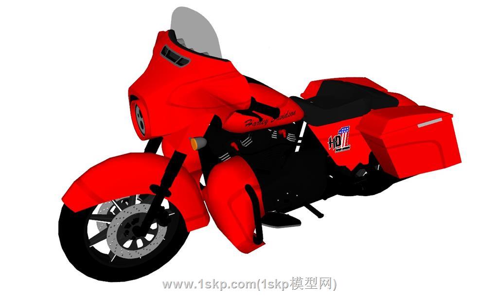 摩托车SU模型