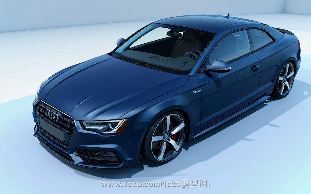 奥迪车A5汽车SU模型