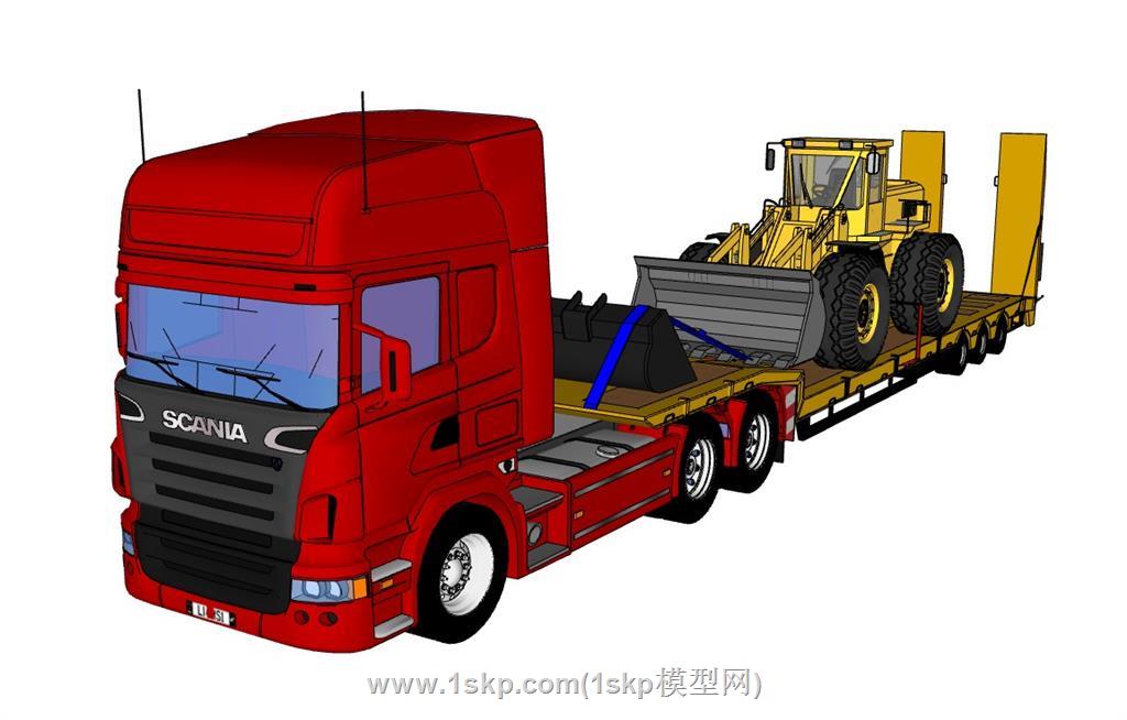 拖挂式卡车货车运输车
