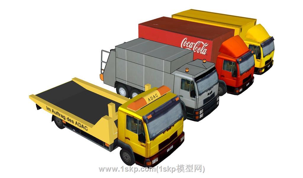 可口可乐汽车拖车箱车