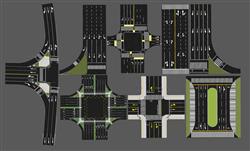 交通路口十字路口道路