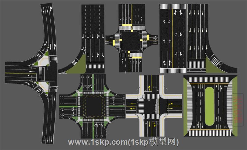交通路口十字路口道路