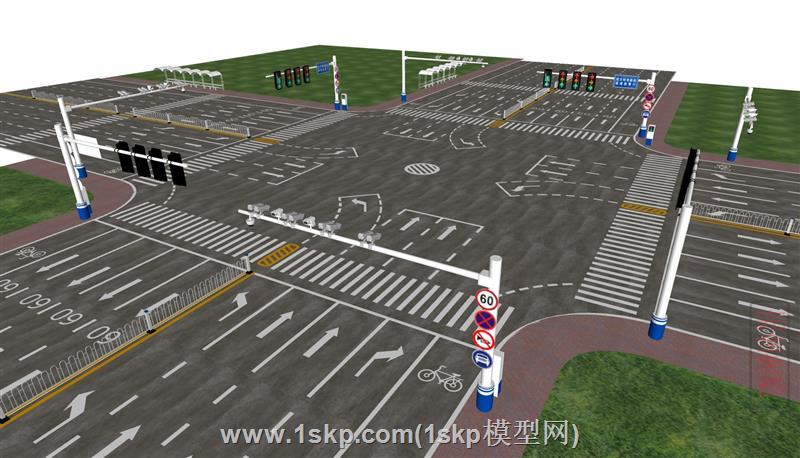 十字路交叉路口交汇处
