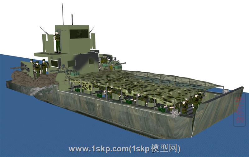 二战登陆艇运兵船