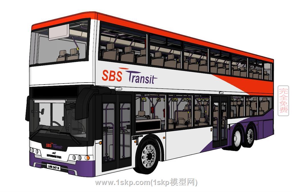 双层巴士公交车