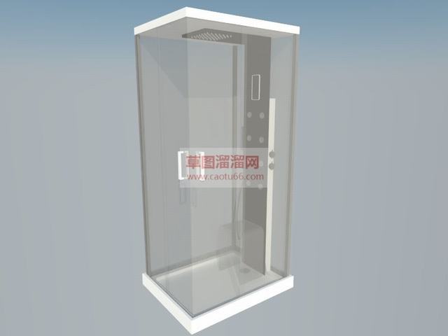 玻璃浴淋浴房SU模型