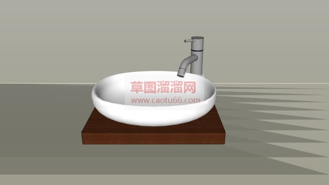 简易陶瓷洗手SU模型