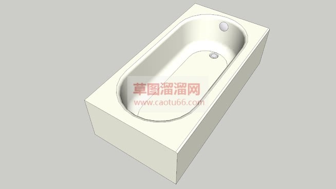 长方形浴缸免SU模型