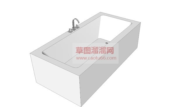 白模浴缸免费SU模型