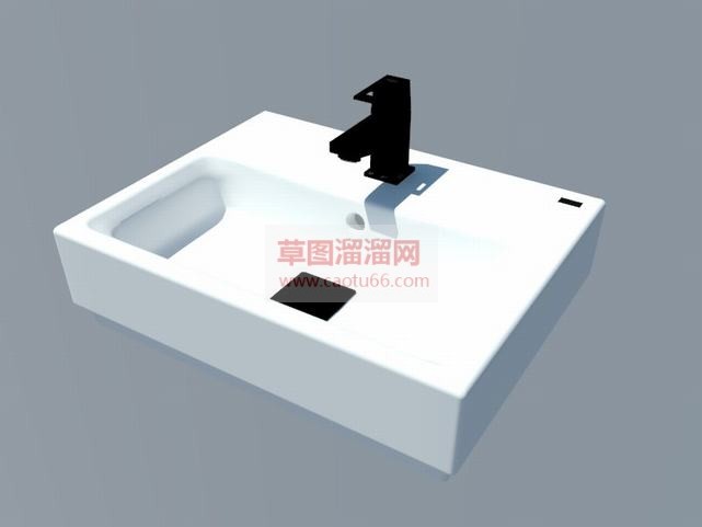 陶瓷洗手池免SU模型