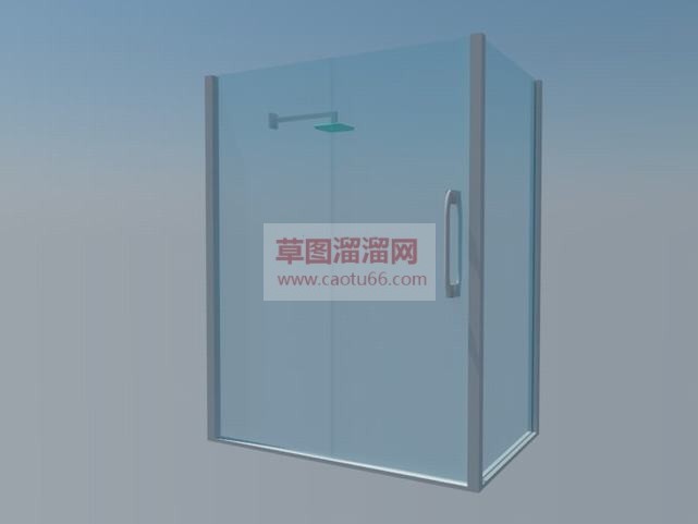 浴室沐浴隔断SU模型