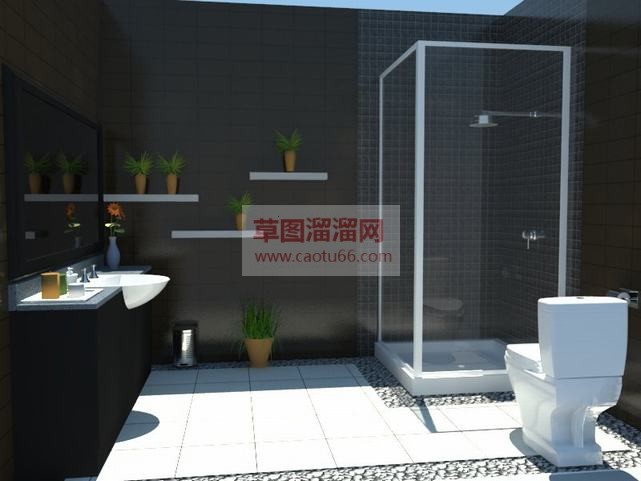 卫生间厕所百SU模型