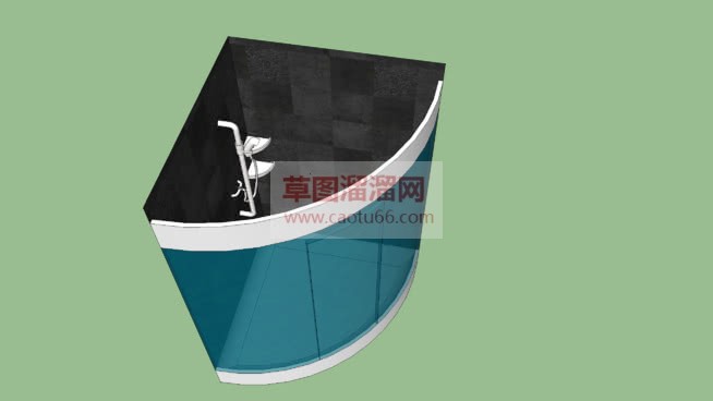 建模浴室间怎SU模型