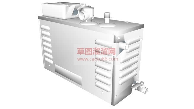 私人蒸汽浴室SU模型