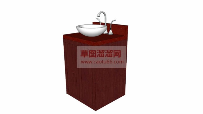 洗手池洗手台SU模型