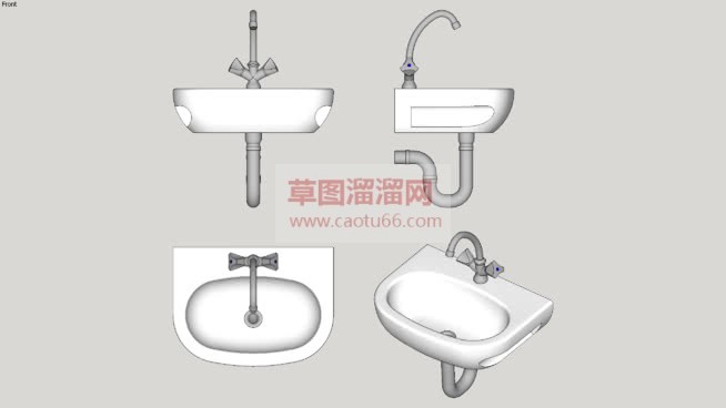 怎么画洗手台SU模型
