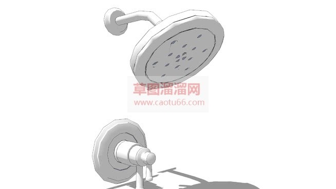 花洒淋浴SU模型