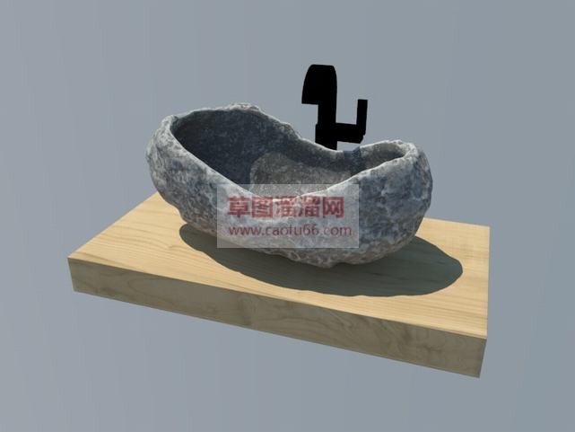 洗手池台免费SU模型
