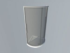 淋浴间玻璃隔SU模型