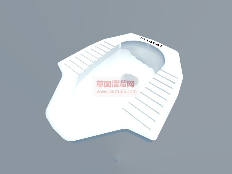 蹲便池SU模型