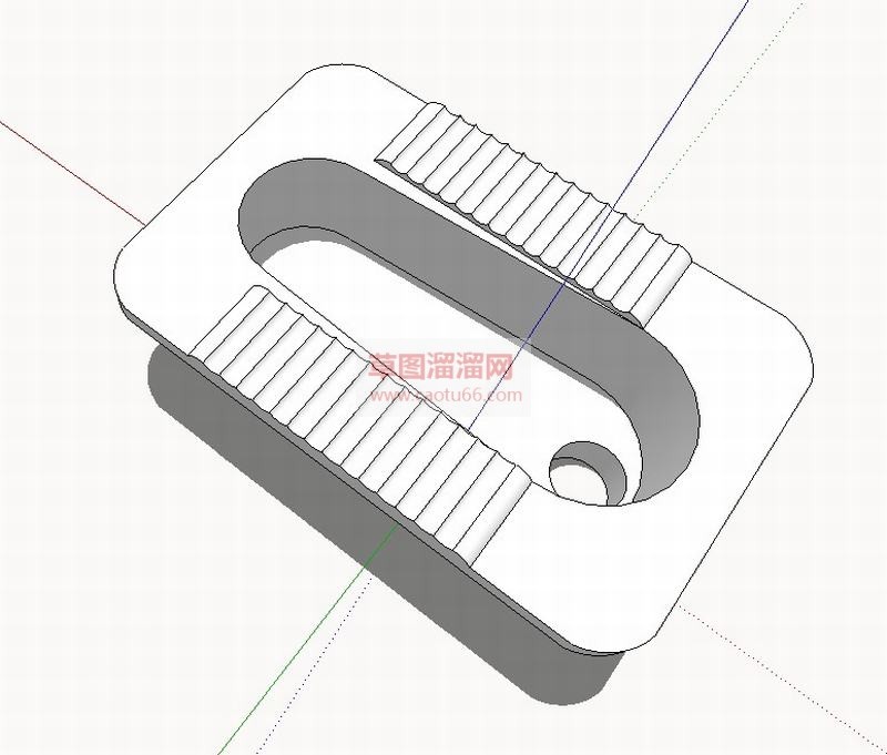 中式蹲便池SU模型