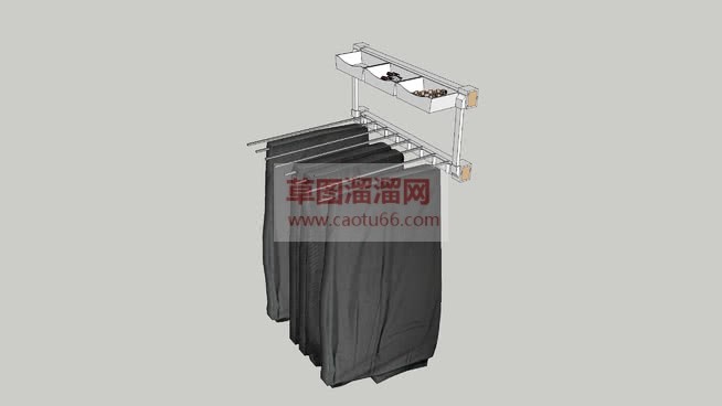 毛巾架SU模型