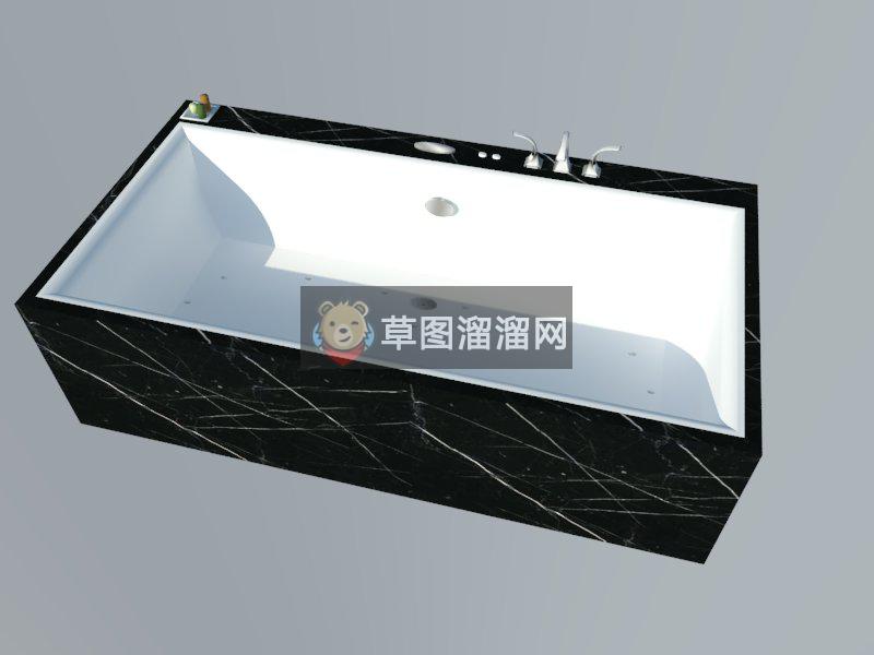 浴缸SU模型