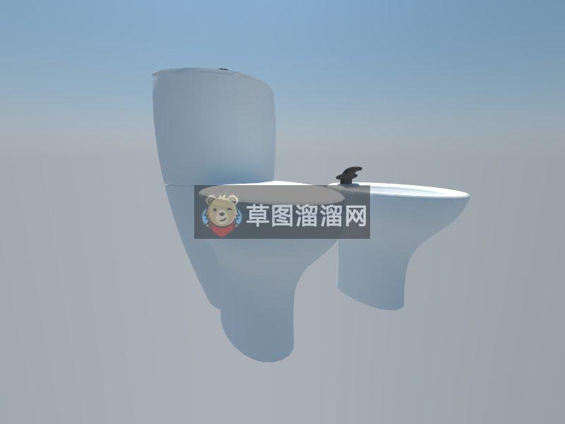 马桶SU模型