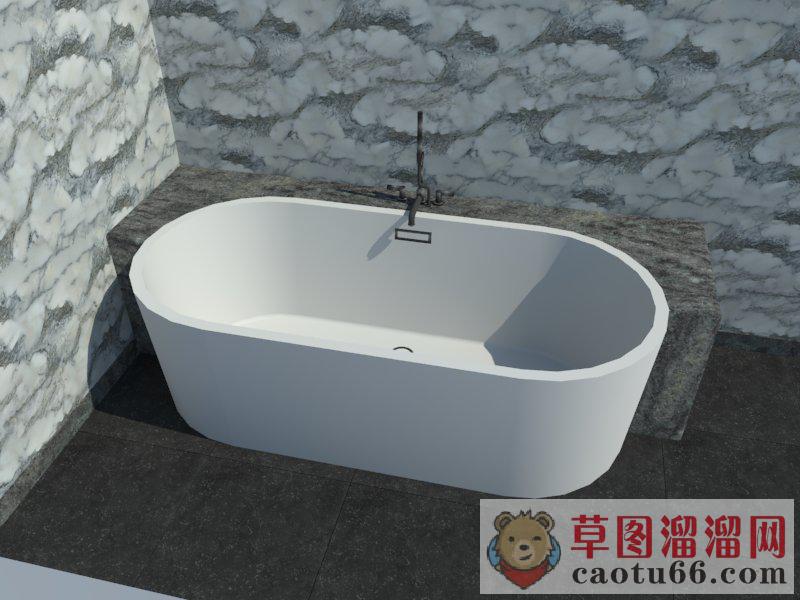 浴缸洗浴SU模型