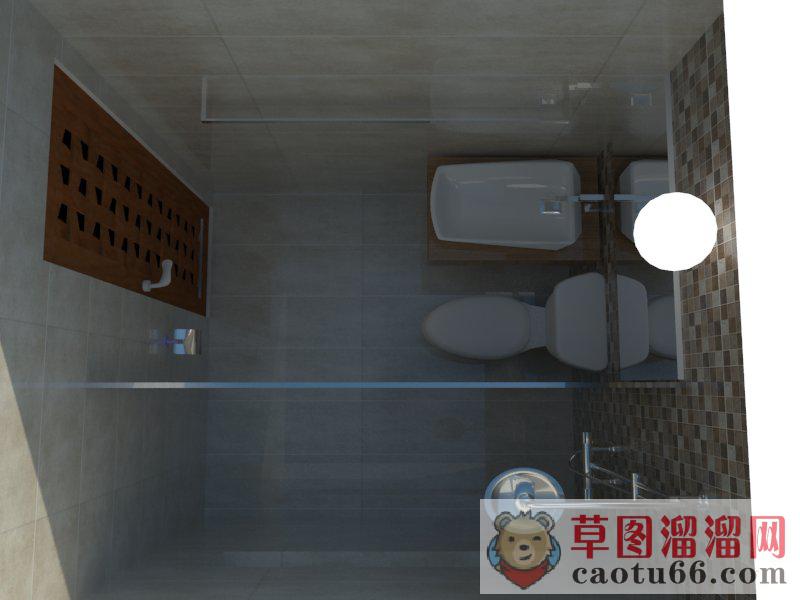 浴卫间淋浴SU模型