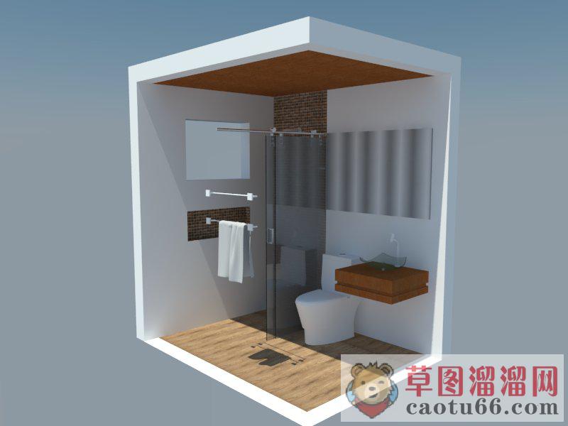 浴室淋浴间SU模型