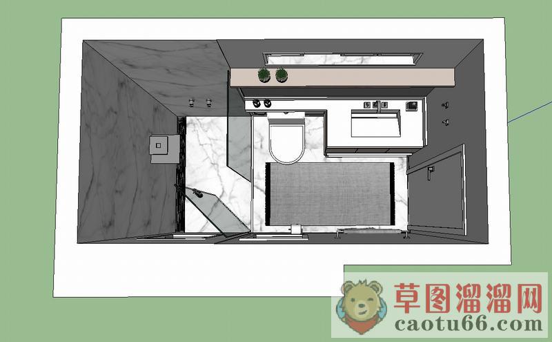 浴卫浴室卫生间SU模型