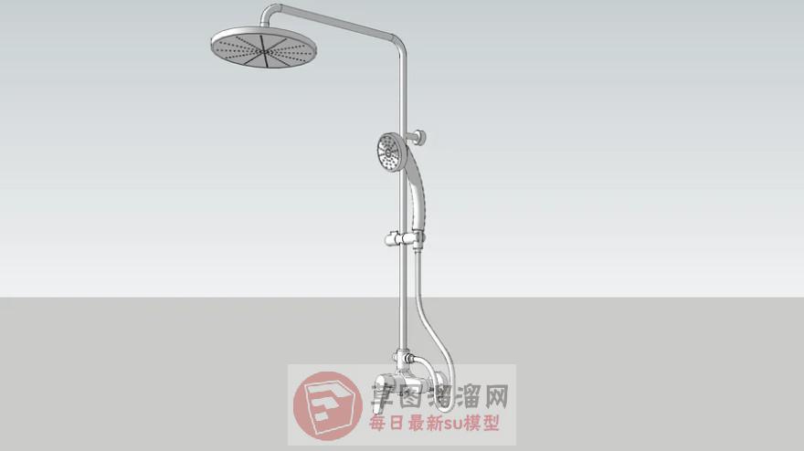 花洒淋浴SU模型