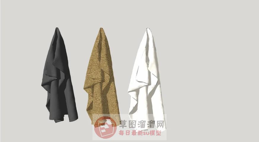毛巾SU模型