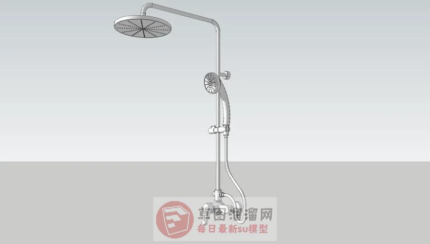 淋浴花洒喷头SU模型