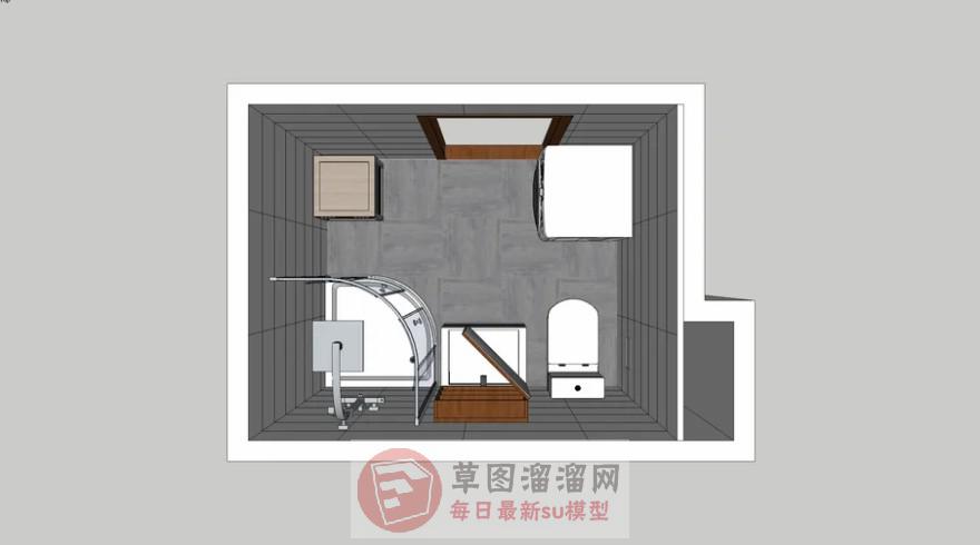 浴室淋浴间SU模型