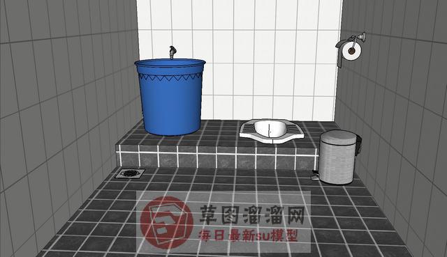 农村卫生间SU模型