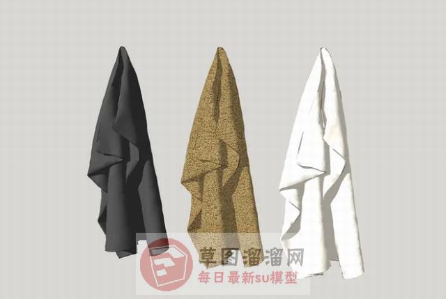 悬挂毛巾SU模型